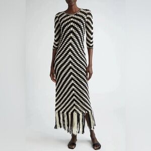 Zimmermann Halliday Chevron Crochet Dress